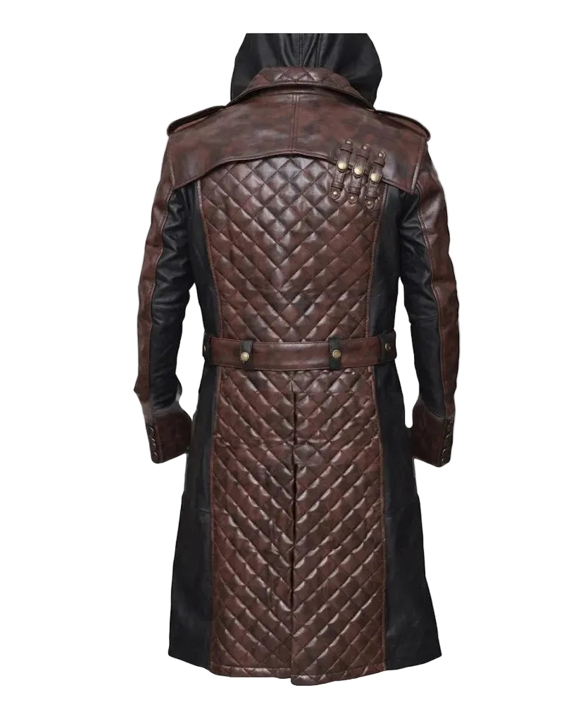 Assassins Syndicate Jacob Frye Long Leather Trench Coat