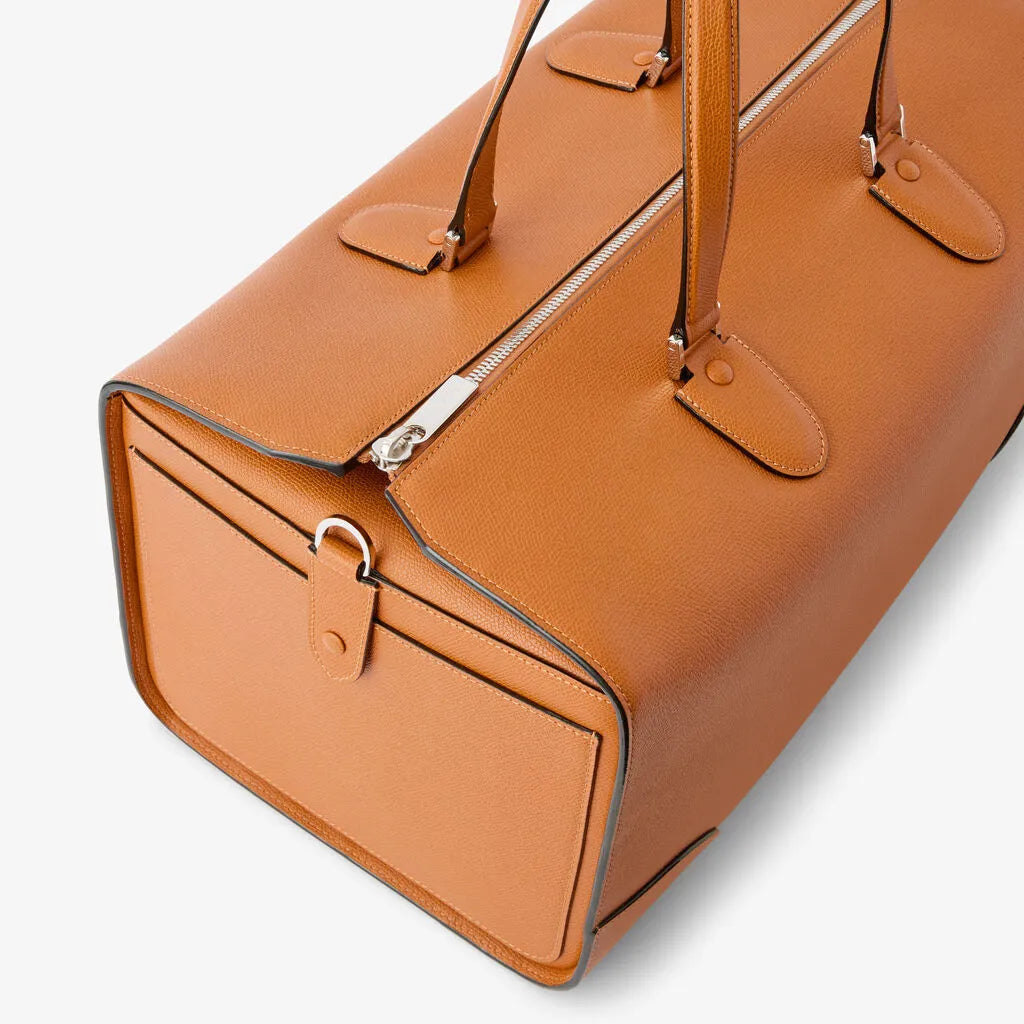 Babila Boston Travel Brown Leather Bag