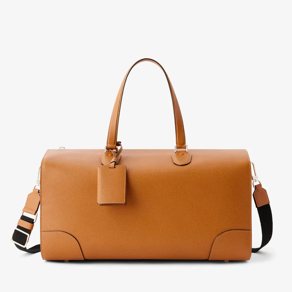 Babila Boston Travel Brown Leather Bag
