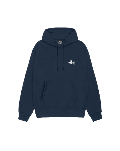 Basic Stussy Blue Hoodie