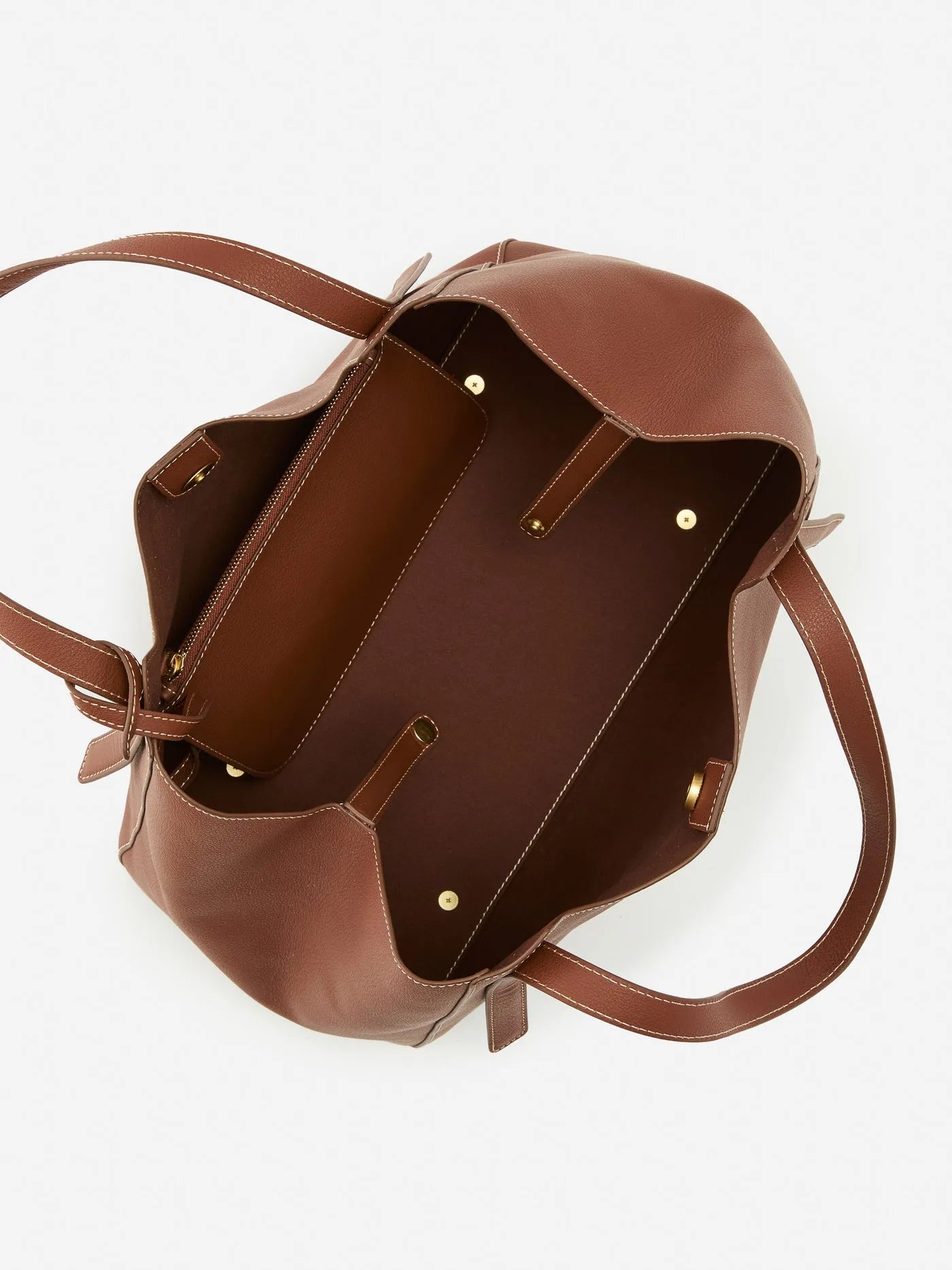 Brown Genuine Leather Tote Bags for Women