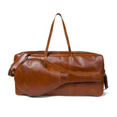 Buffalo Brown Leather Tennis Duffle Bag