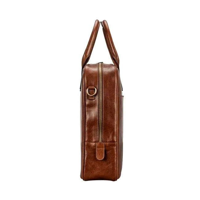Classic Leather Laptop The Calvino Business Briefcase