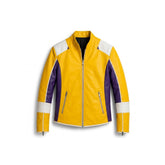 Dead As Disco Charlie Disco Yellow Leather Jacket