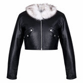 Squall Leonhart FF8 Fur Leather Jacket