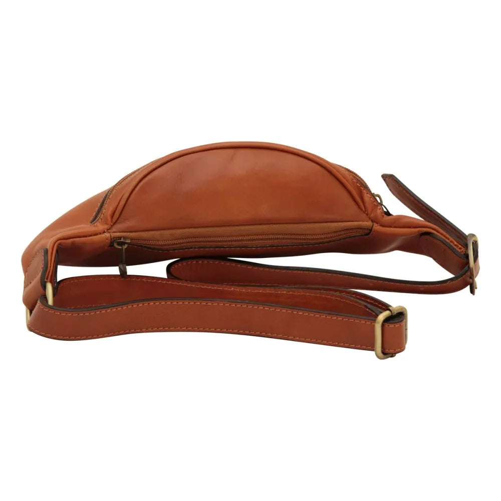 Full Grain Italian Calf Skin Leather Belt Pack