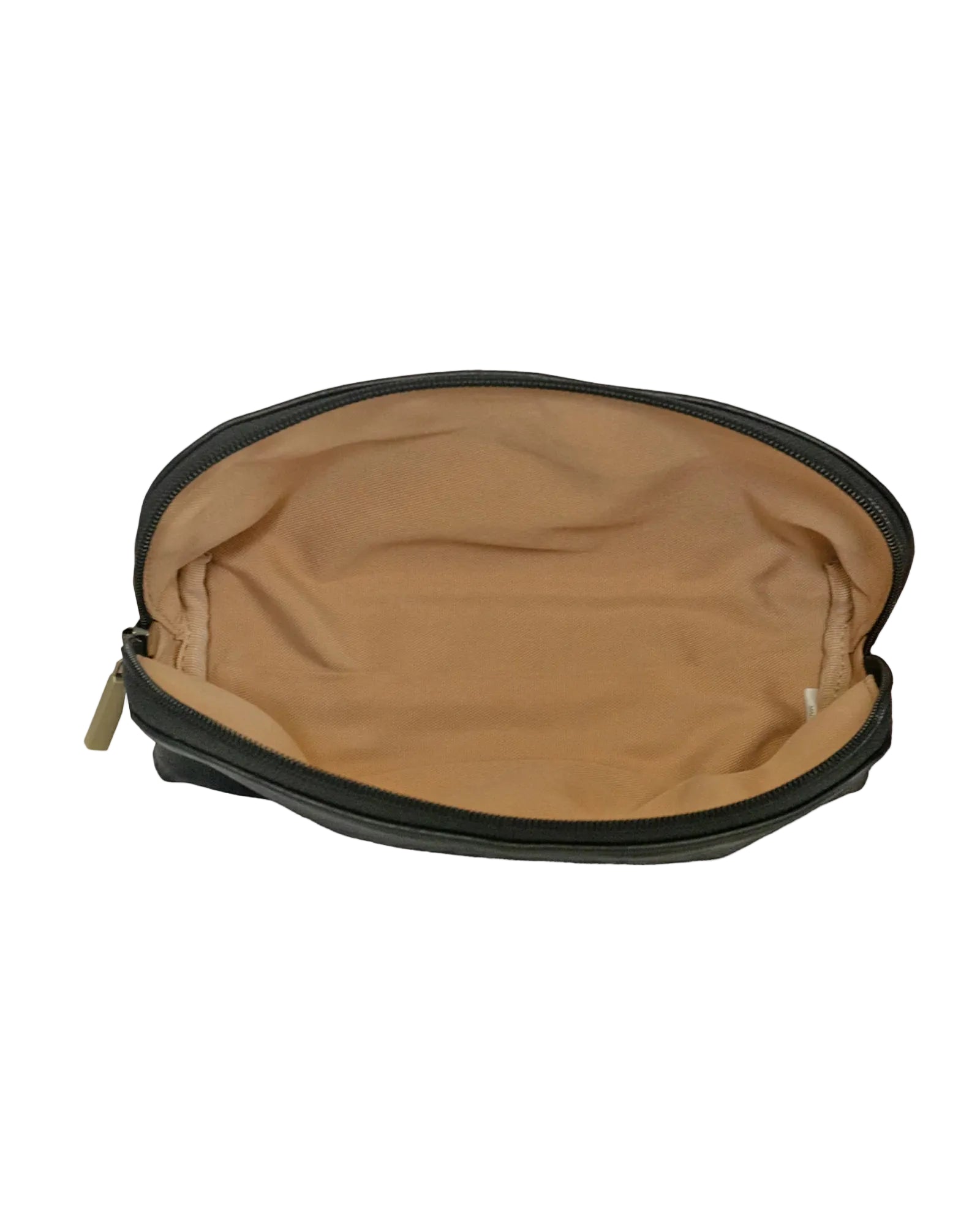 Genuine Leather Anora Vegan Black Makeup Brush Pouch