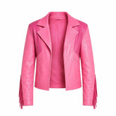 Jason Momoa A Minecraft Pink Leather Jacket