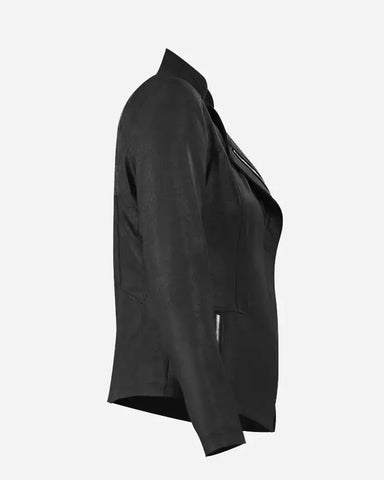 Jennifer Ladies Fashion Black Leather Cropped Jacket Jennifer Ladies Fashion Black Leather Cropped Jacket