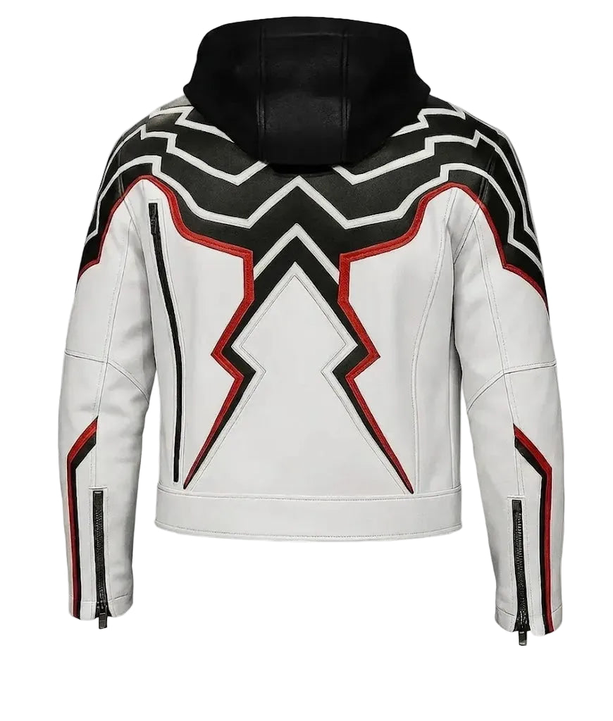 Jin Kazama Real Leather Hooded Jacket