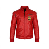 Johnny Lawrence Red Retro Leather Jacket