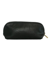 Genuine Leather Anora Vegan Black Makeup Brush Pouch