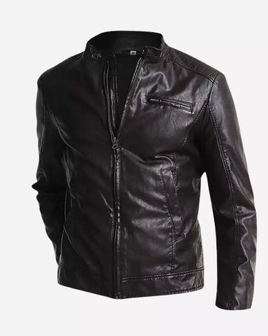 Mark-brown-leather-cafe-racer-jacket Mark-brown-leather-cafe-racer-jacket