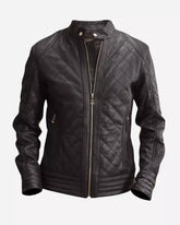 Mens-black-leather-quilted-jacket