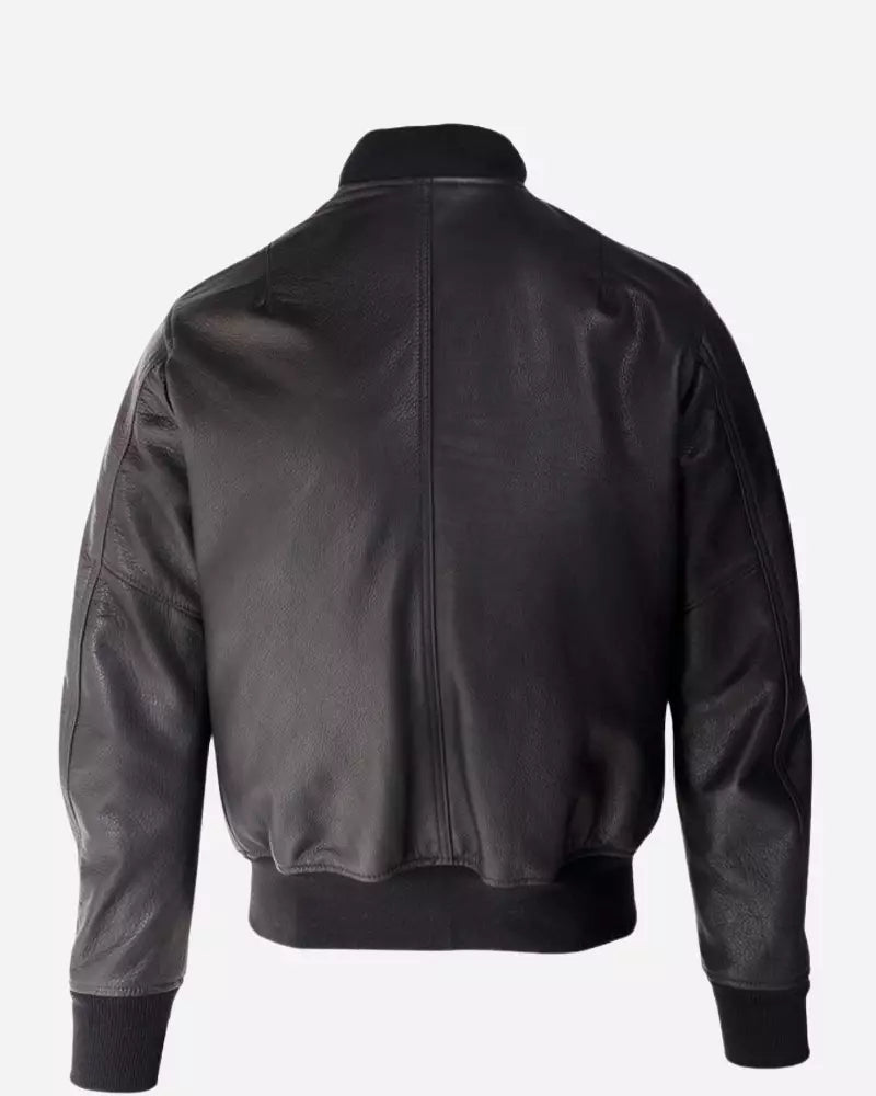 Men-casual-black-bomber-jacket