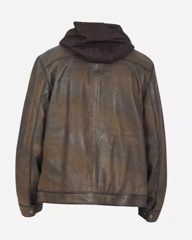 Mens Dark Brown Distressed Vintage Leather Jacket Mens Dark Brown Distressed Vintage Leather Jacket
