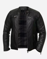 Men-quilted-biker-black-jacket