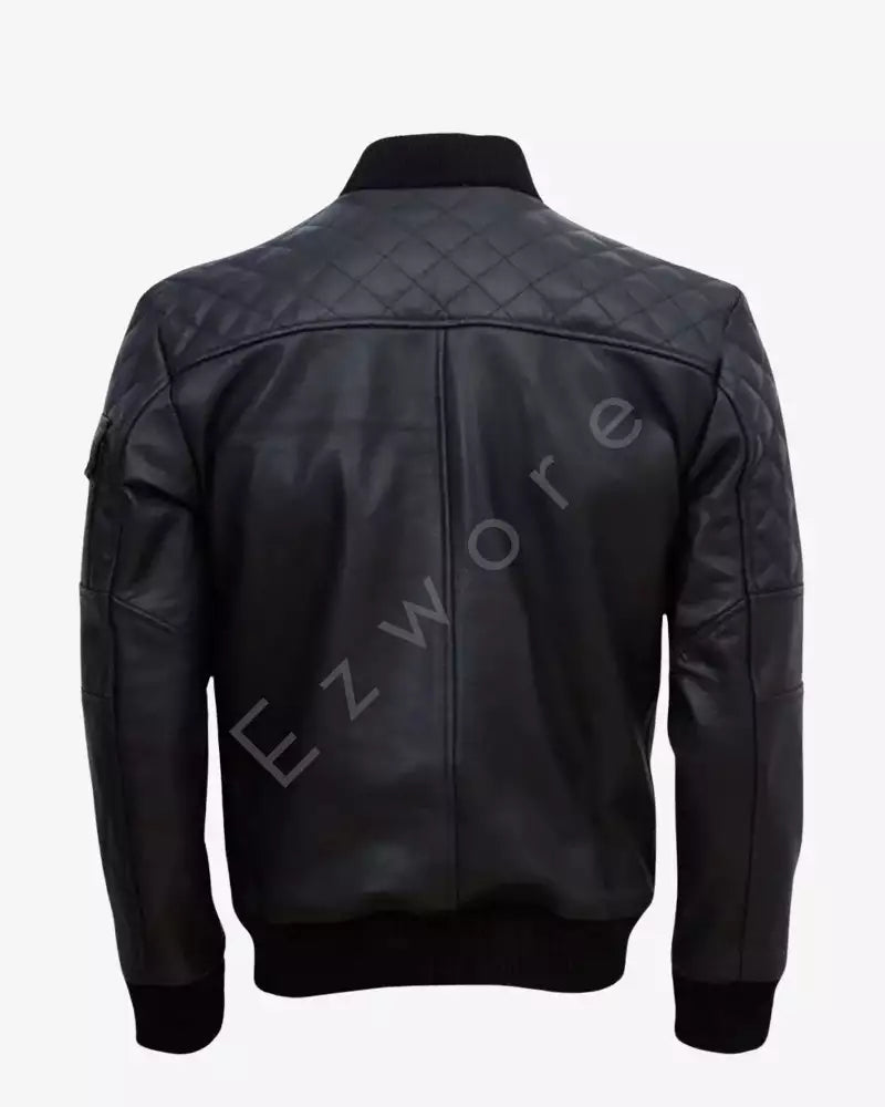 men-black-classic-bomber-leather-jacket