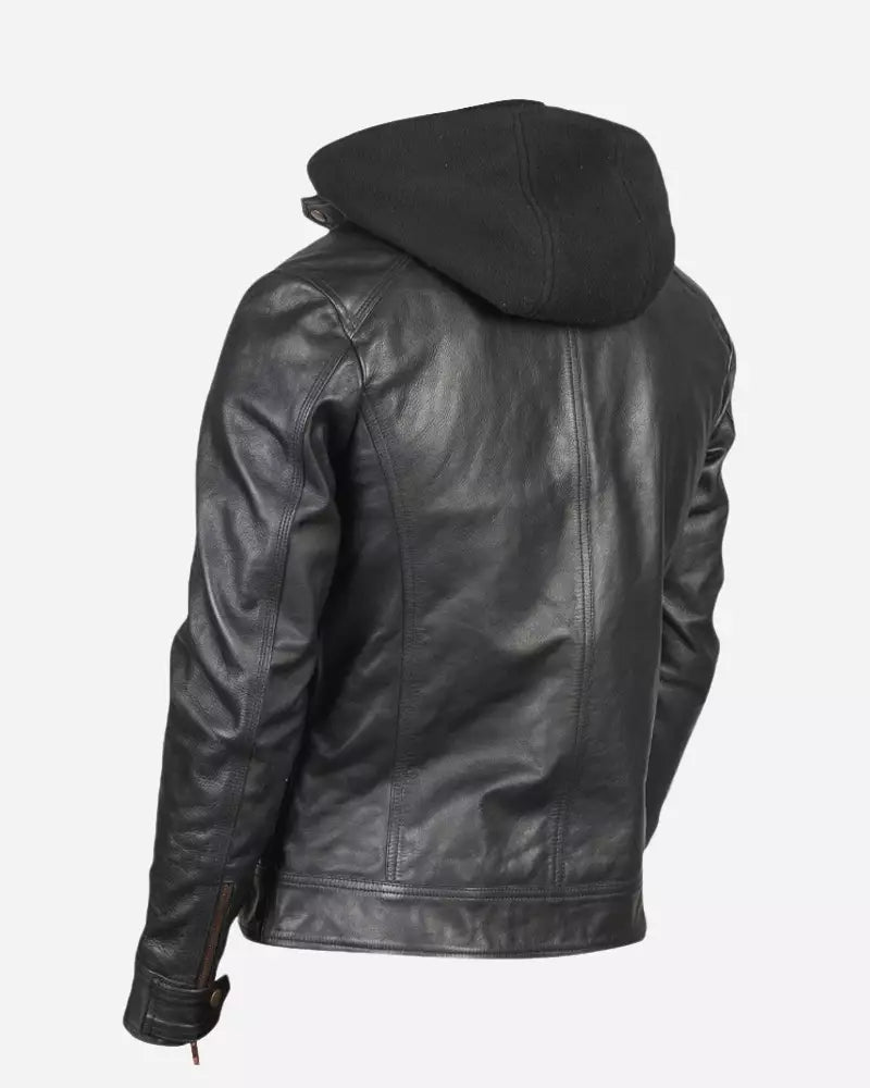 Men-black-leather-racing-jacket