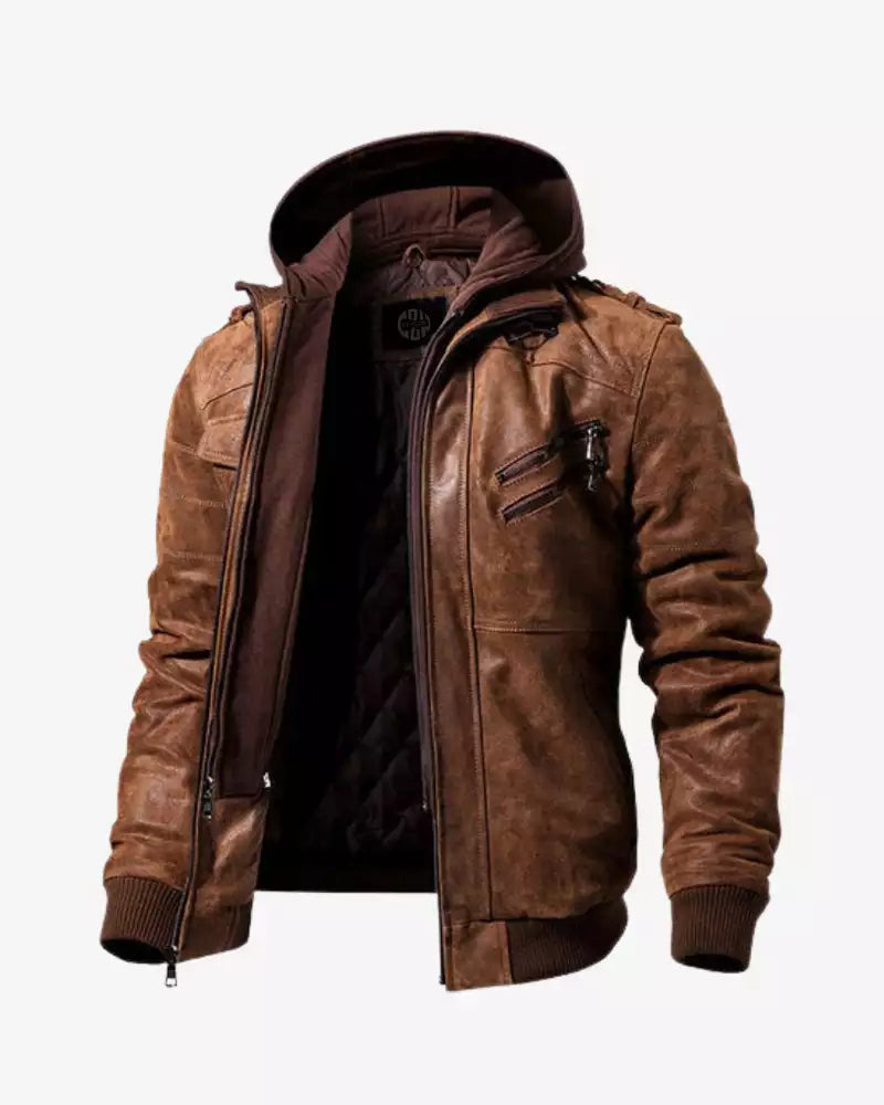brown-leather-bomber-jacket-with-removable-hood