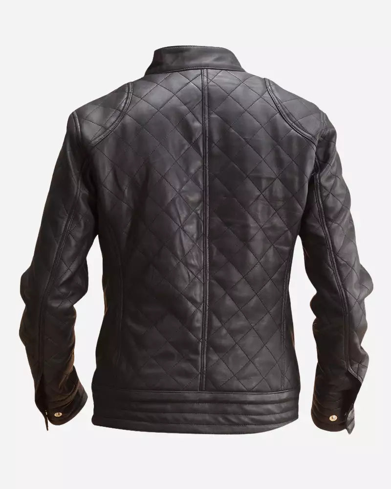 Mens-black-leather-quilted-jacket