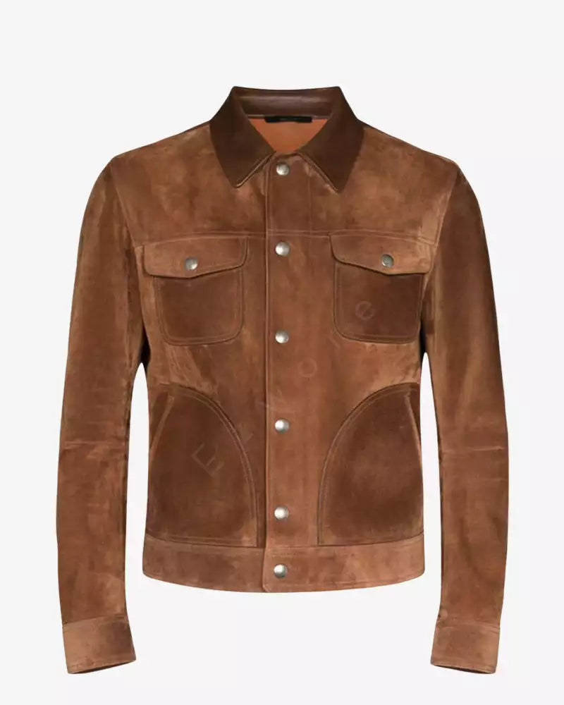 mens-suede-brown-leather-jacket