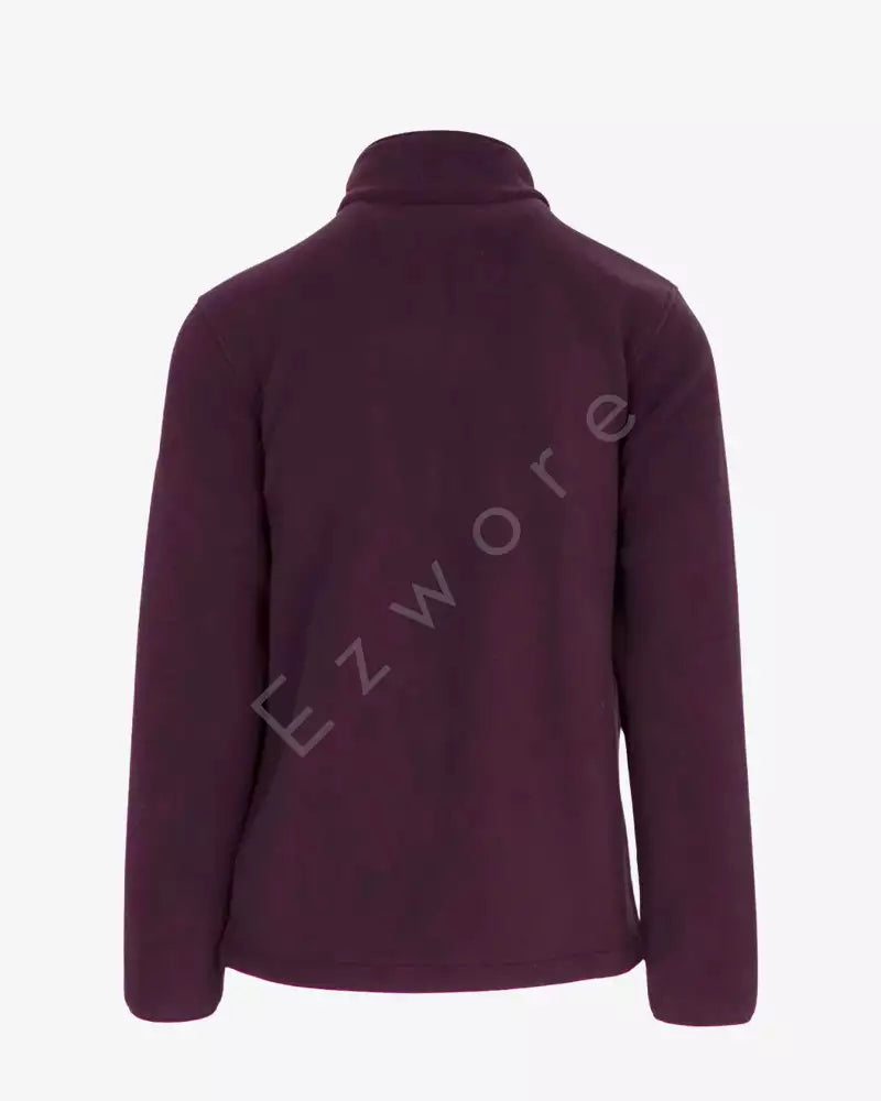 pareman-melange-maroon-fleece-jacket