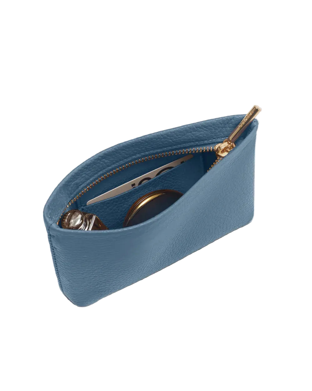 Supreme Real Leather Blue Nano Organizer Pouch
