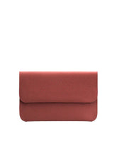 Real Maroon Leather Organiser Flap Bag