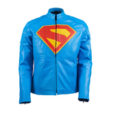 Superman Blue Leather Jacket