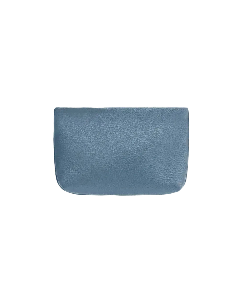 Supreme Real Leather Blue Nano Organizer Pouch