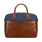 The Calvino Canvas - Men's Leather Laptop Business Bag