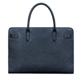 The Enrica Saffiano - Luxury Blue Leather Business Bag