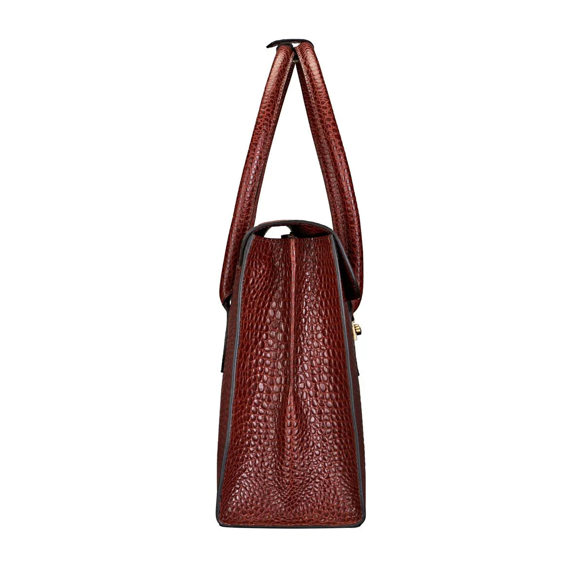 The Fabia Croco - Ladies Croc Leather Work Laptop Handbag