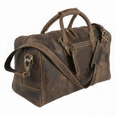 The Weekender Travel Grain Leather Duffle Brown Bag