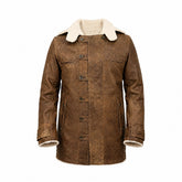 The Dark Knight Rises Bane Shearling Leather Coat
