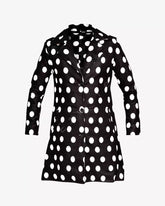 women-polka-dot-print-coat