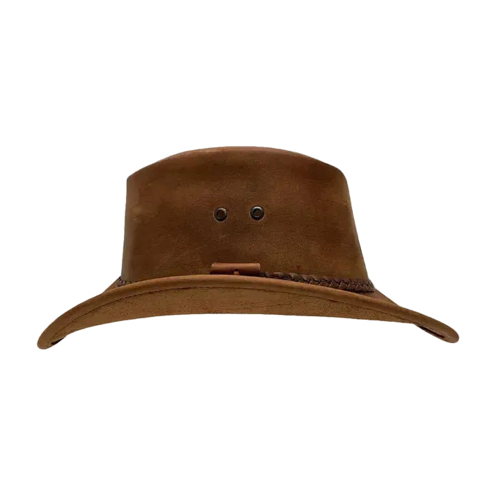 New Women’s Brown Western Style Leather Handmade Cowboy Hat