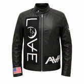 Angels And Airways Love Leather Jacket