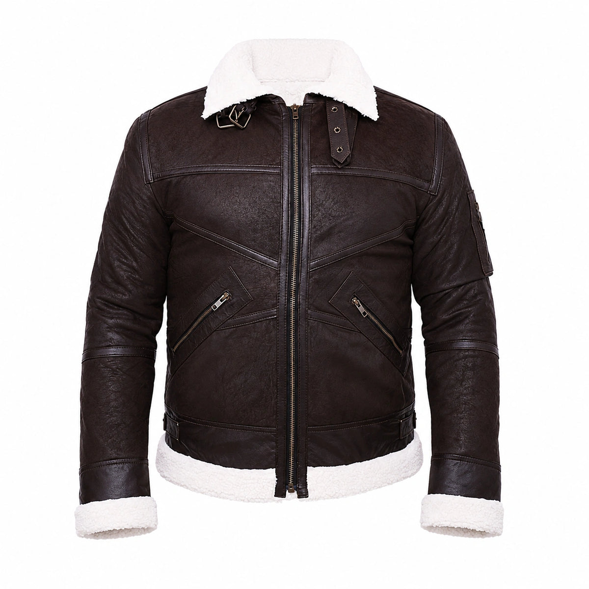 Power 50 Cent Shearling Brown Jacket