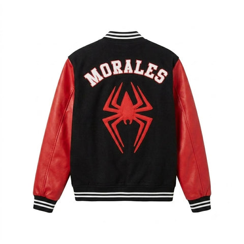 Miles Morales Spider-Man Across the Spider-Verse Varsity Jacket
