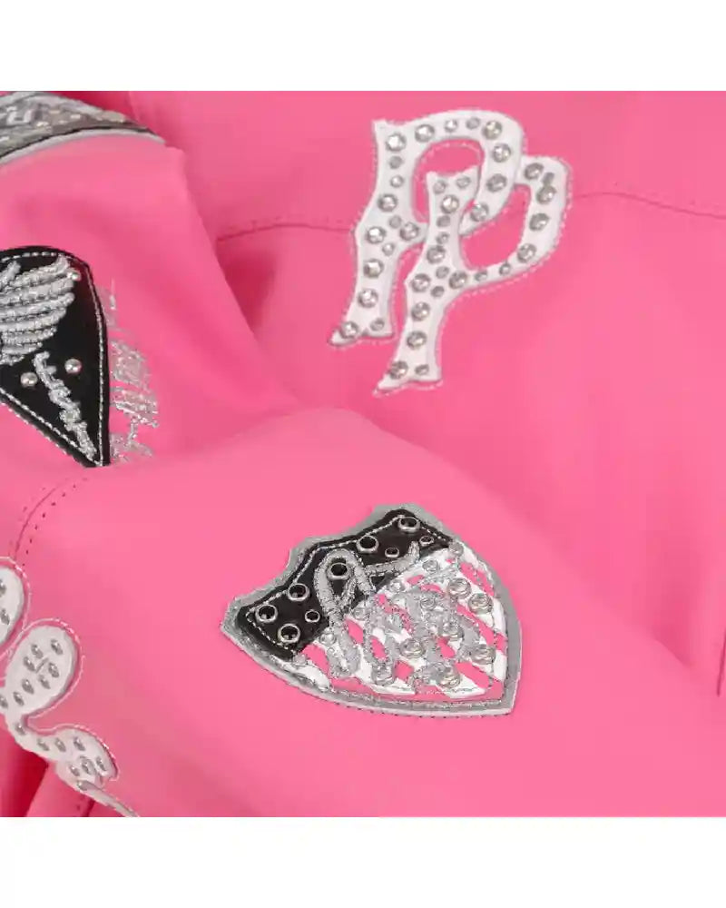 American Bruiser Crop Leather Pink Leather Jacket