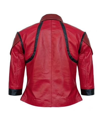Arcane 4 Violet Red Leather Jacket