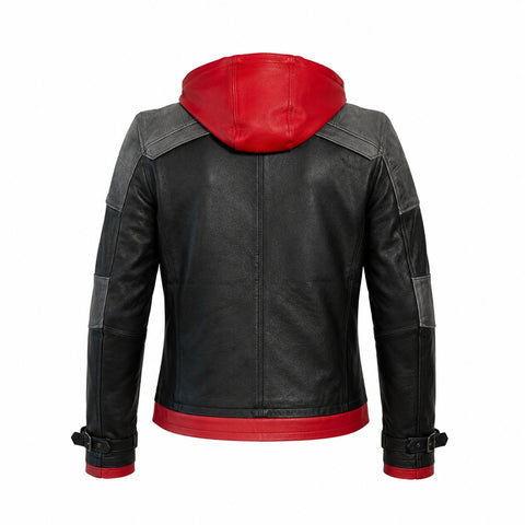 Arkham Knight Red Hood Leather Jacket