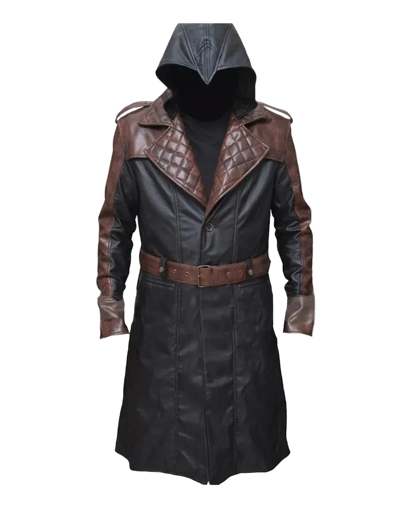 Assassins Syndicate Jacob Frye Long Leather Trench Coat