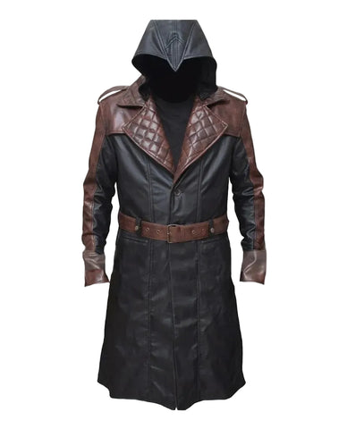 Assassins Syndicate Jacob Frye Long Leather Trench Coat