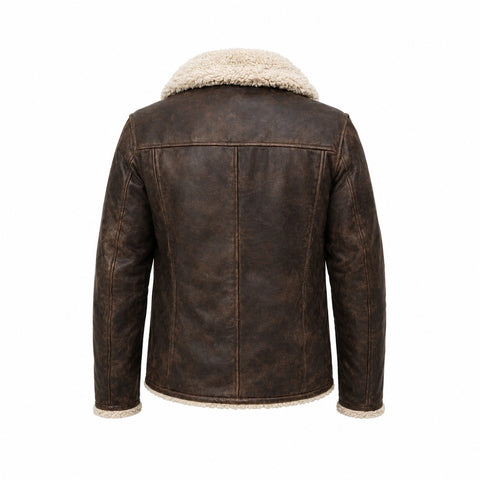 BJ Blazkowicz Inspired Shearling Brown Jacket
