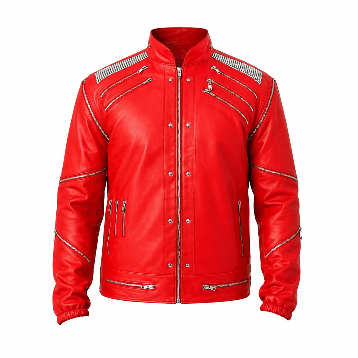 Michael Jackson Beat It Red Leather Jacket