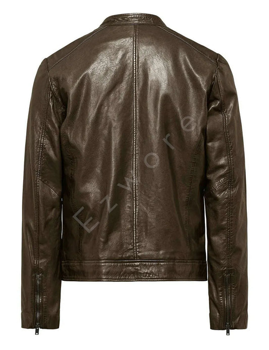 Brown Leather Jacket For Men