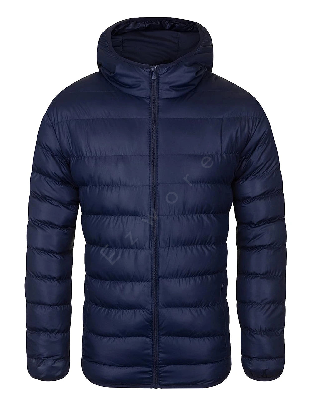 Men Blue Puffer Jacket